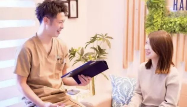 問診票の記入 & カウンセリング